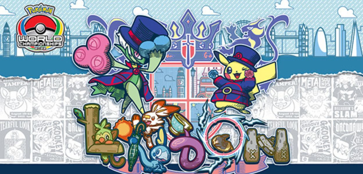Svelata l'illustrazione ufficiale dei Mondiali Pokémon 2022 di Londra