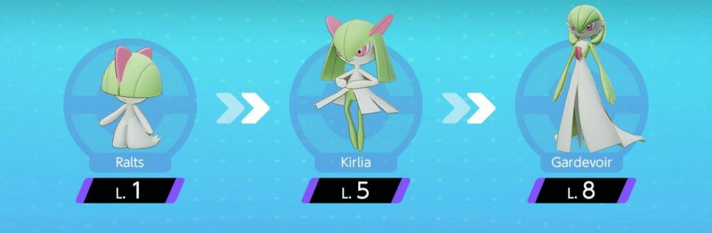 Gardevoir linea evolutiva pokemon unite