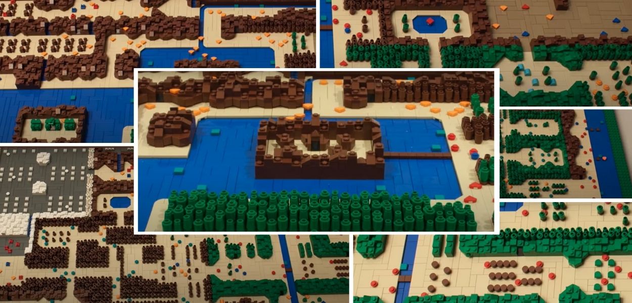 Un fan ricrea la mappa del primo The Legend of Zelda con i LEGO
