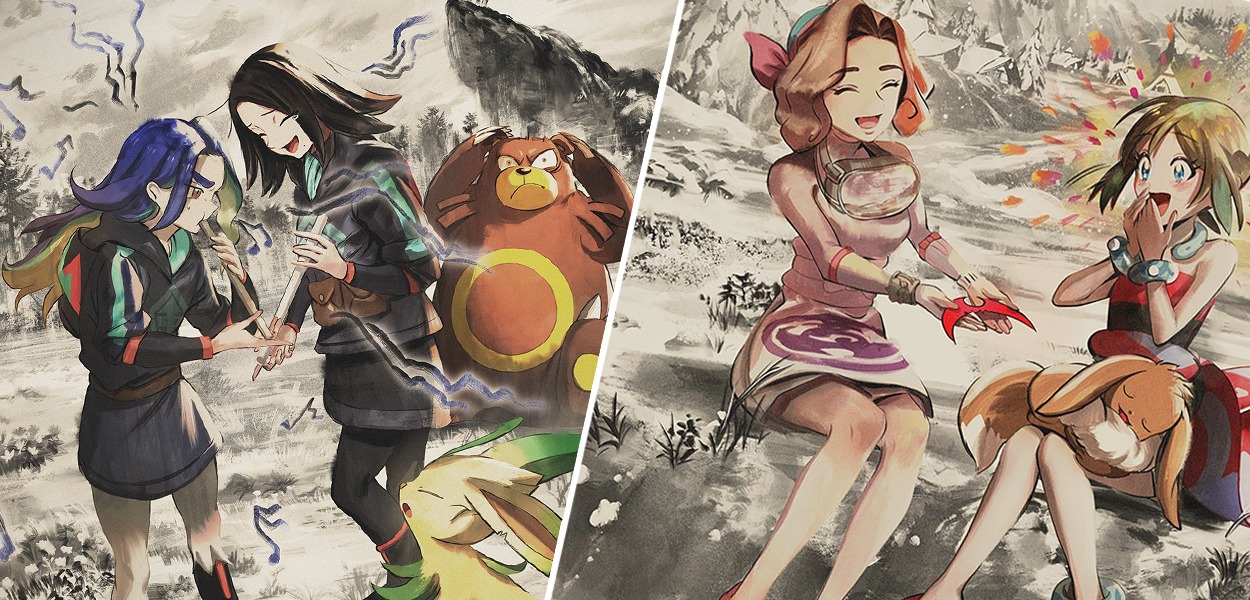 Degli Artwork speciali di Damon e Perula sono stati mostrati in esclusiva nei titoli di coda giapponesi de La neve di Hisui