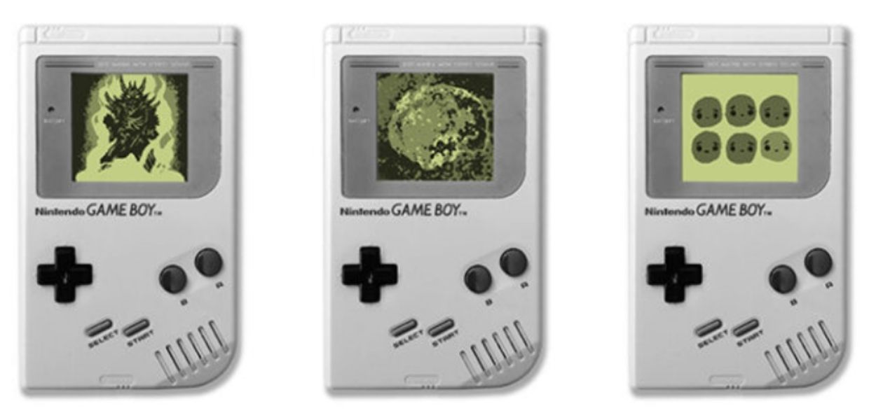 Un utente ha realizzato quattro pixel art su Game Boy per la mostra Memory Limits