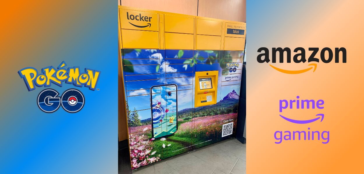 Pokémon GO colora alcuni Amazon locker negli USA con un'illustrazione a tema