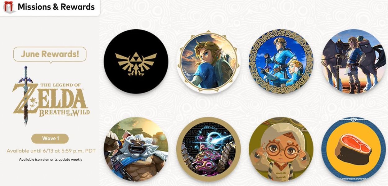 Le icone di Zelda Breath of the Wild sono le nuove ricompense Nintendo Switch Online