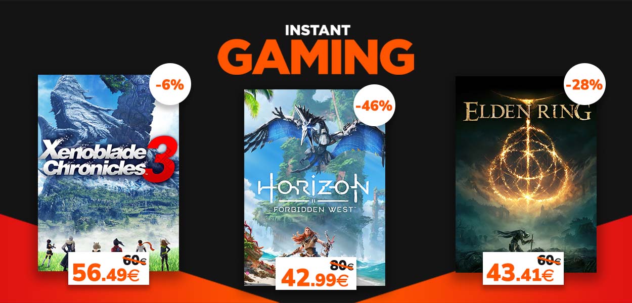 Xenoblade Chronicles 3, Elden Ring e Horizon Forbidden West tra i migliori giochi di luglio su Instant Gaming