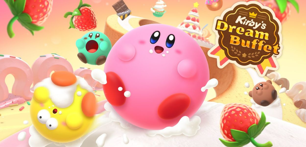 Fall Guys ma con Kirby? Kirby's Dream Buffet annunciato per Nintendo Switch