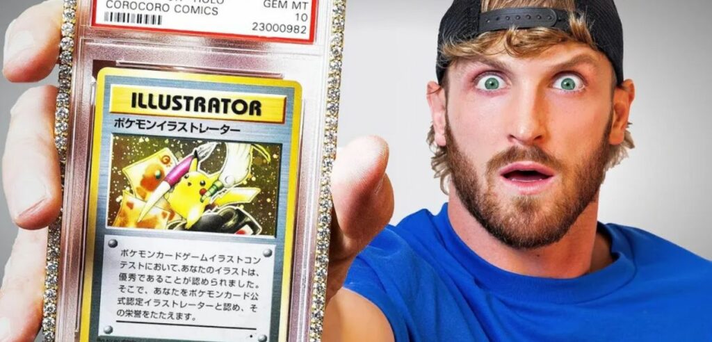 Logan Paul carta Pikachu Illustrator NFT