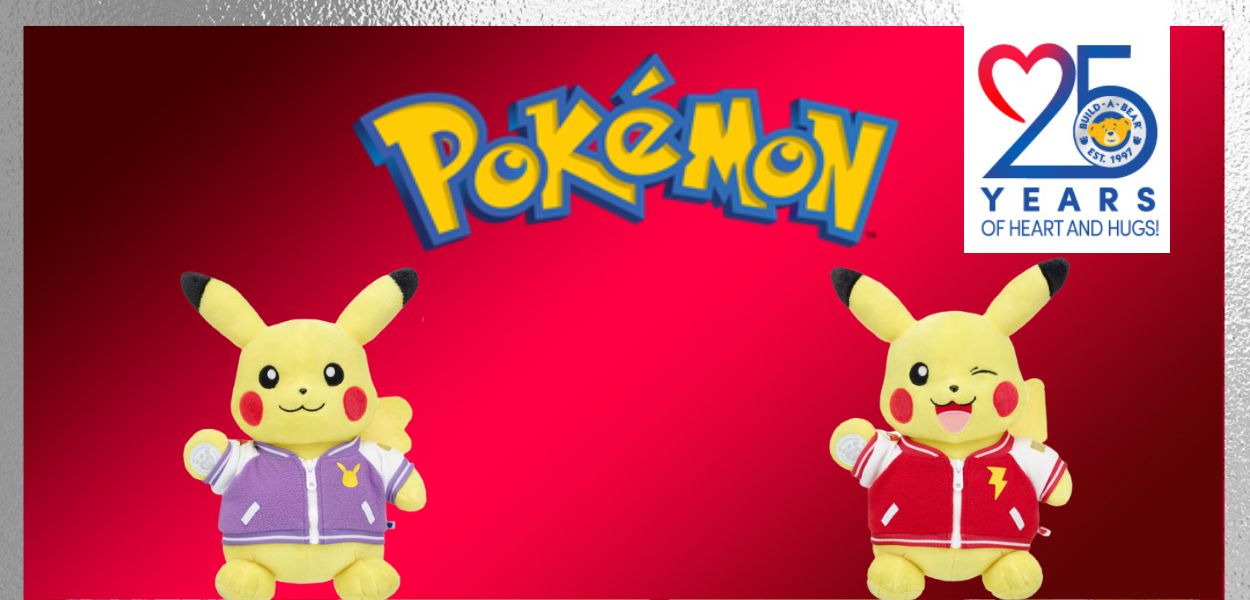 Build-A-Bear festeggia 25 anni con due peluche celebrativi di Pikachu