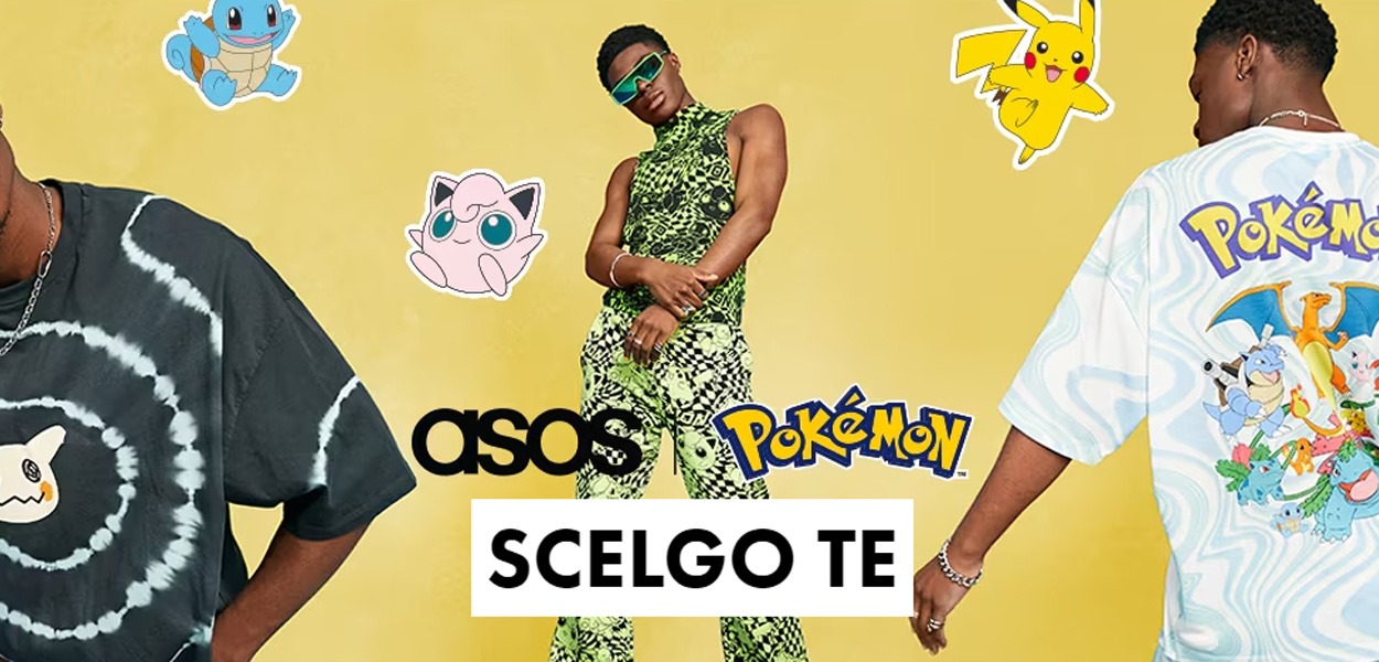 ASOS lancia in Italia una nuova collezione di abbigliamento Pokémon