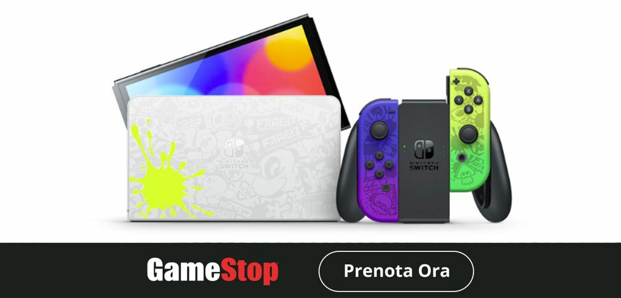 Preordina ora Nintendo Switch OLED edizione Splatoon 3 da GameStop!