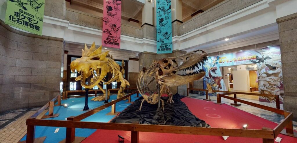 Museo fossili Pokémon tour virtuale
