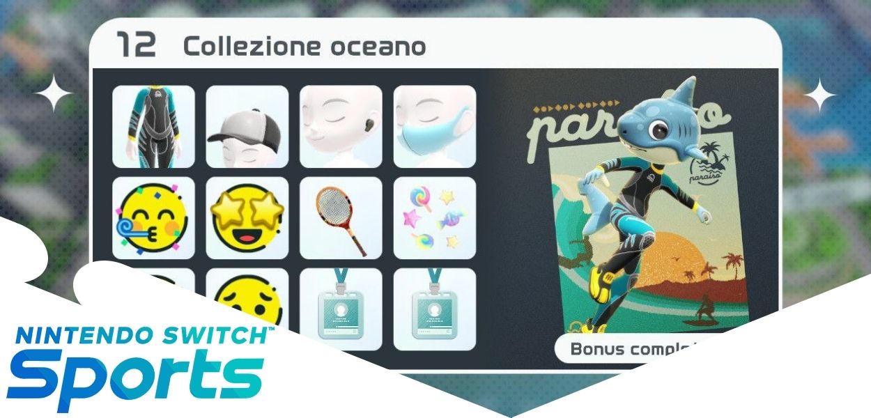 Nintendo Switch Sports: diventa uno squalo sportivo con la Collezione oceano