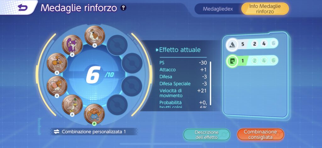 Pokémon Unite Medaglie rinforzo