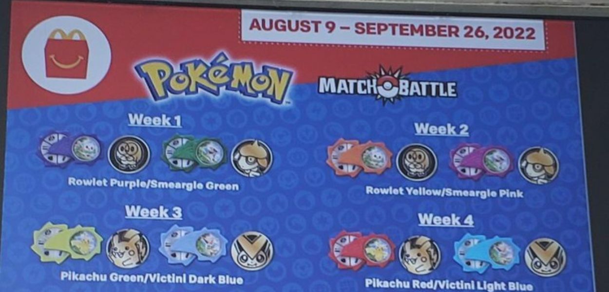 Trapelate le nuove sorprese Pokémon di McDonald's in Canada