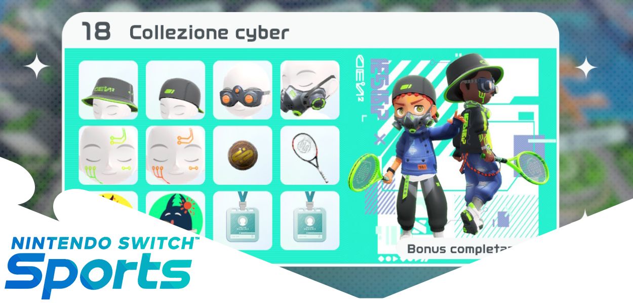 Nintendo Switch Sports: ecco tutti gli articoli della nuova Collezione cyber