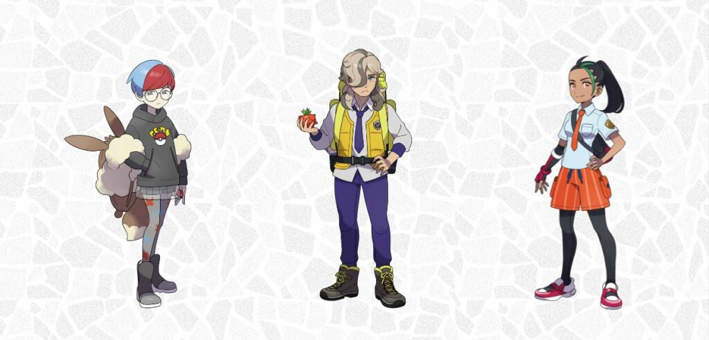 Pokémon Scarlatto Violetto personaggi