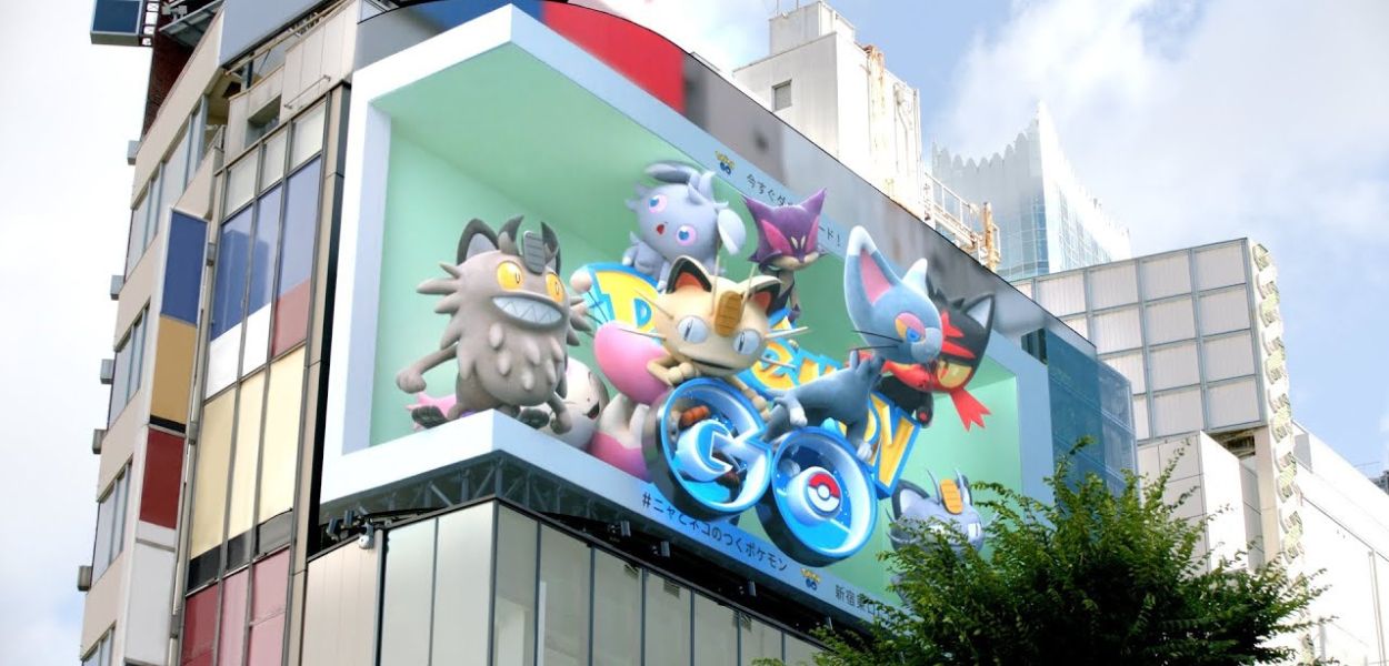 I cartelloni pubblicitari 3D dei Pokémon ricopriranno la stazione di Shinjuku a Tokyo