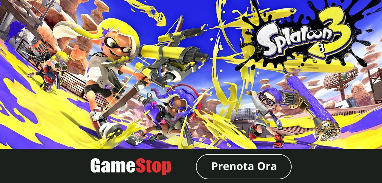 Splatoon 3 e alcuni accessori ispirati al titolo sono disponibili al preordine da GameStop!