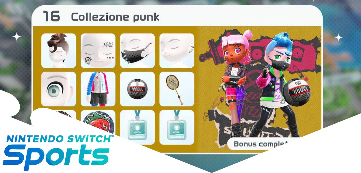 Nintendo Switch Sports: arrivano i nuovi articoli della Collezione punk