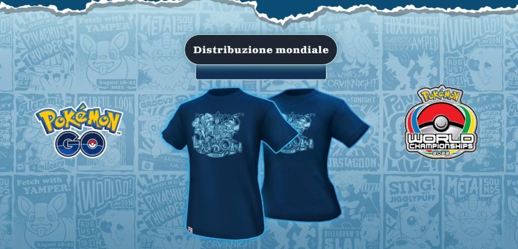 maglietta Pokémon GO mondiali
