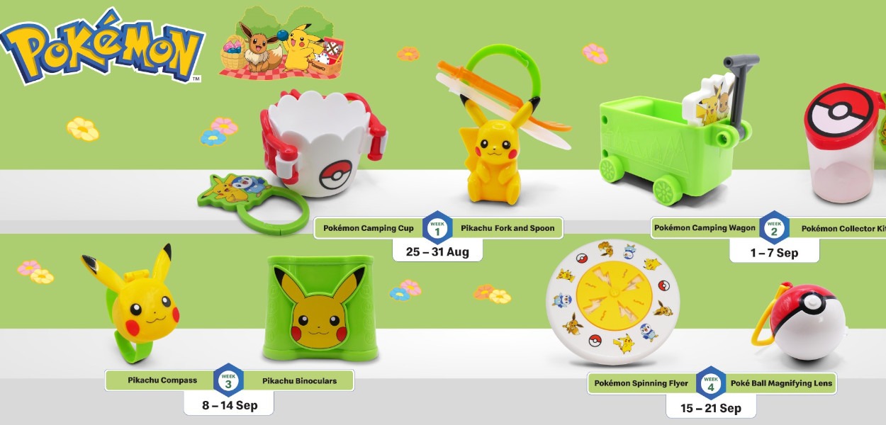 I cibi e le sorprese Pokémon invadono i McDonald's di Singapore