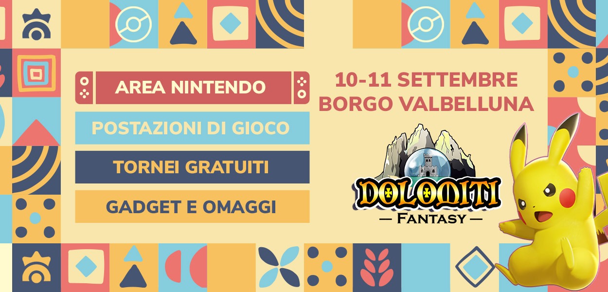 L’Area Nintendo community ti aspetta a Dolomiti Fantasy il 10 e 11 settembre 2022
