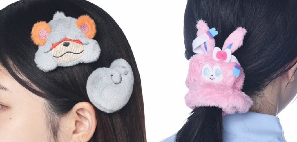 Pokémon accessori capelli growlithe hisui sylveon