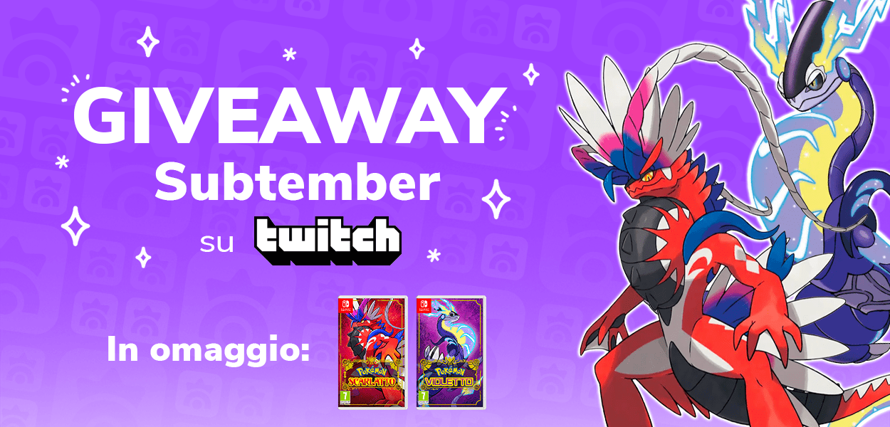 SUBtember: abbonati e partecipa al Giveaway di Pokémon Scarlatto e Violetto!