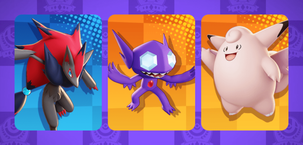 Zoroark Sableye Clefable Unite