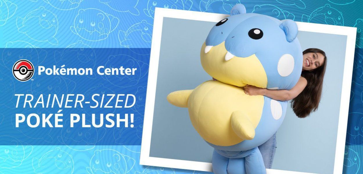 Un gigantesco peluche di Spheal arriva al Pokémon Center USA