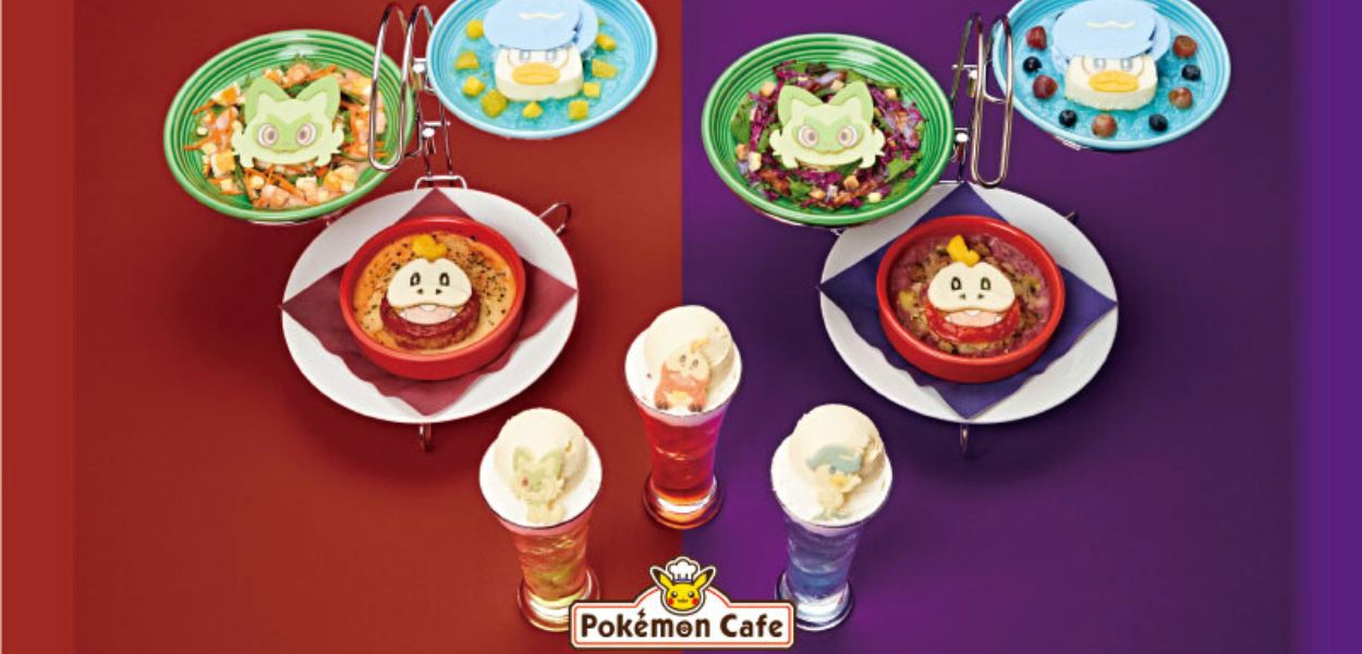 In arrivo nuovi piatti dedicati a Scarlatto e Violetto nei Pokémon Cafè