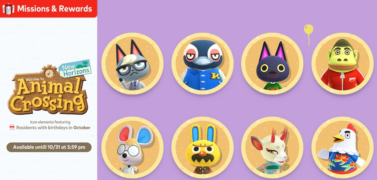 Ecco le nuove icone di Animal Crossing per gli abbonati a Nintendo Switch Online