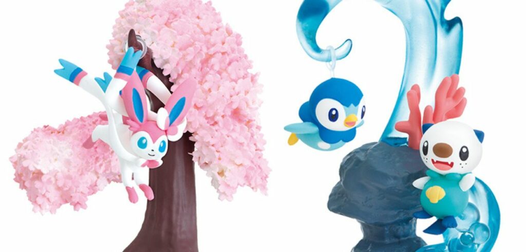 pokémon re-ment sylveon oshawott piplup