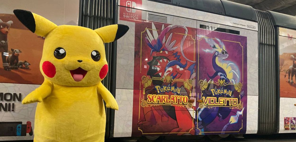 Un tram firmato Pokémon si aggira per Milano per celebrare l'uscita di Scarlatto e Violetto