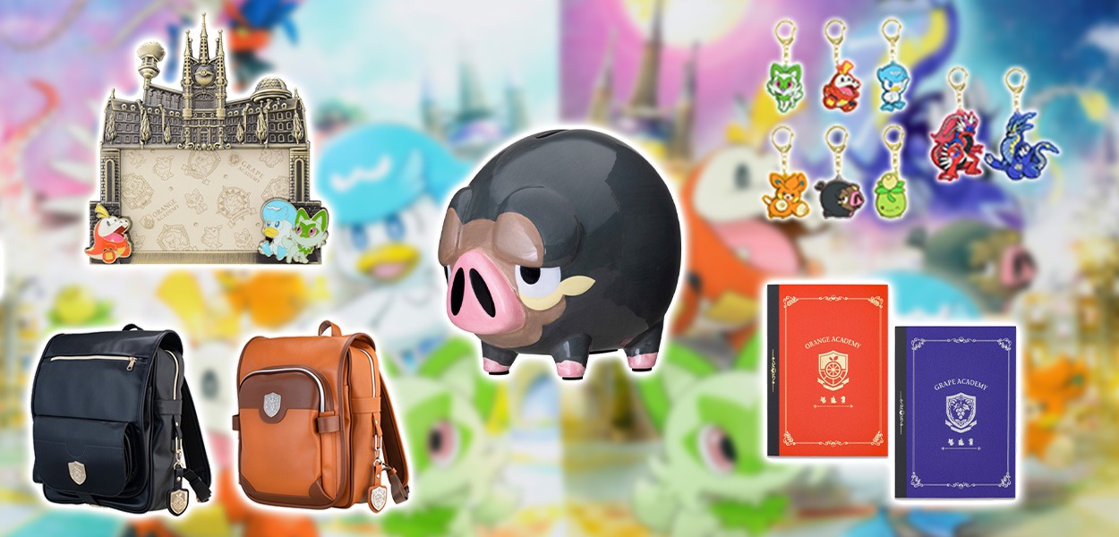 Tanti accessori di Pokémon Scarlatto e Violetto arrivano nei Pokémon Center giapponesi