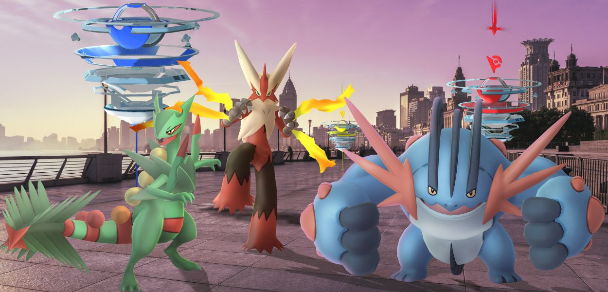 MegaSceptile, MegaBlaziken e MegaSwampert arrivano in Pokémon GO