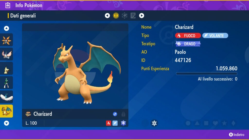 Pokémon Scarlatto Violetto Charizard