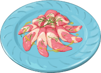 Filetti di pesce presenti in uno dei ristoranti di Pokémon Scarlatto e Violetto.