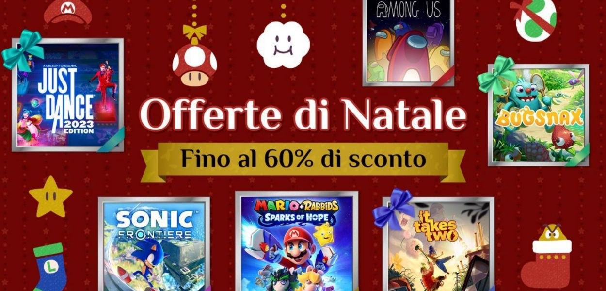 Mario + Rabbids Sparks of Hope, Sonic Frontiers e It Takes Two tra le offerte di Natale sul Nintendo eShop