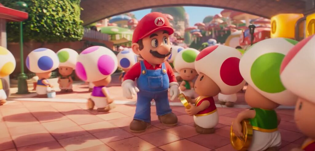 Super Mario film regno funghi