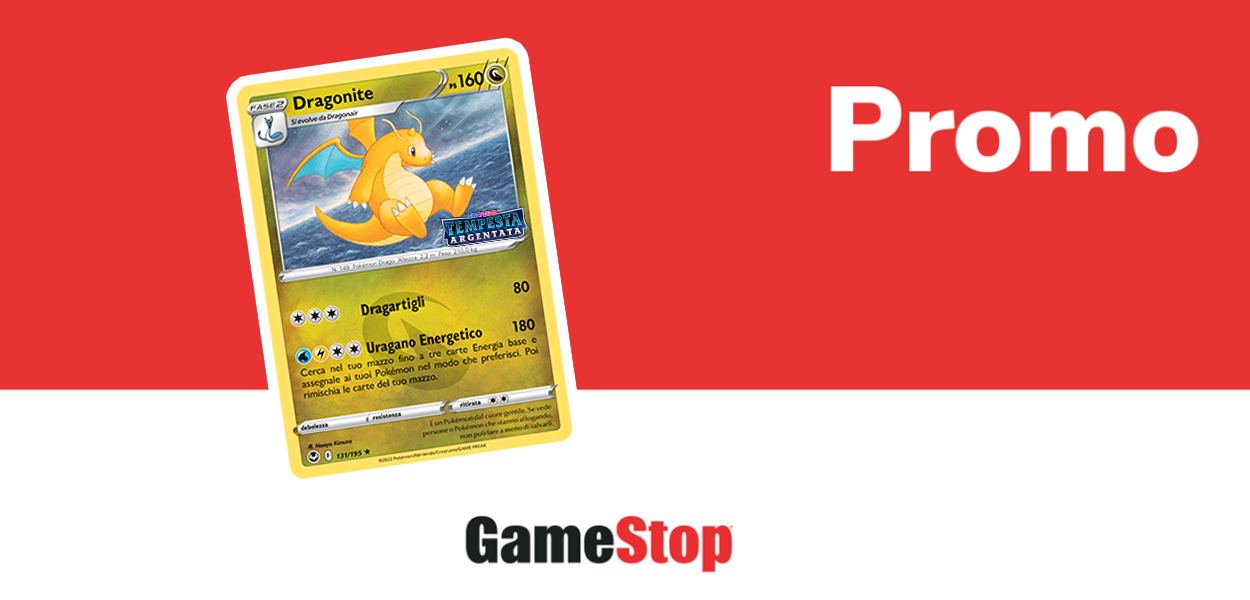 Ricevi una carta speciale di Dragonite in omaggio da GameStop