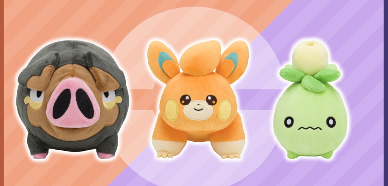 I peluche di Lechonk, Pawmi e Smoliv sono arrivati al Pokémon Center
