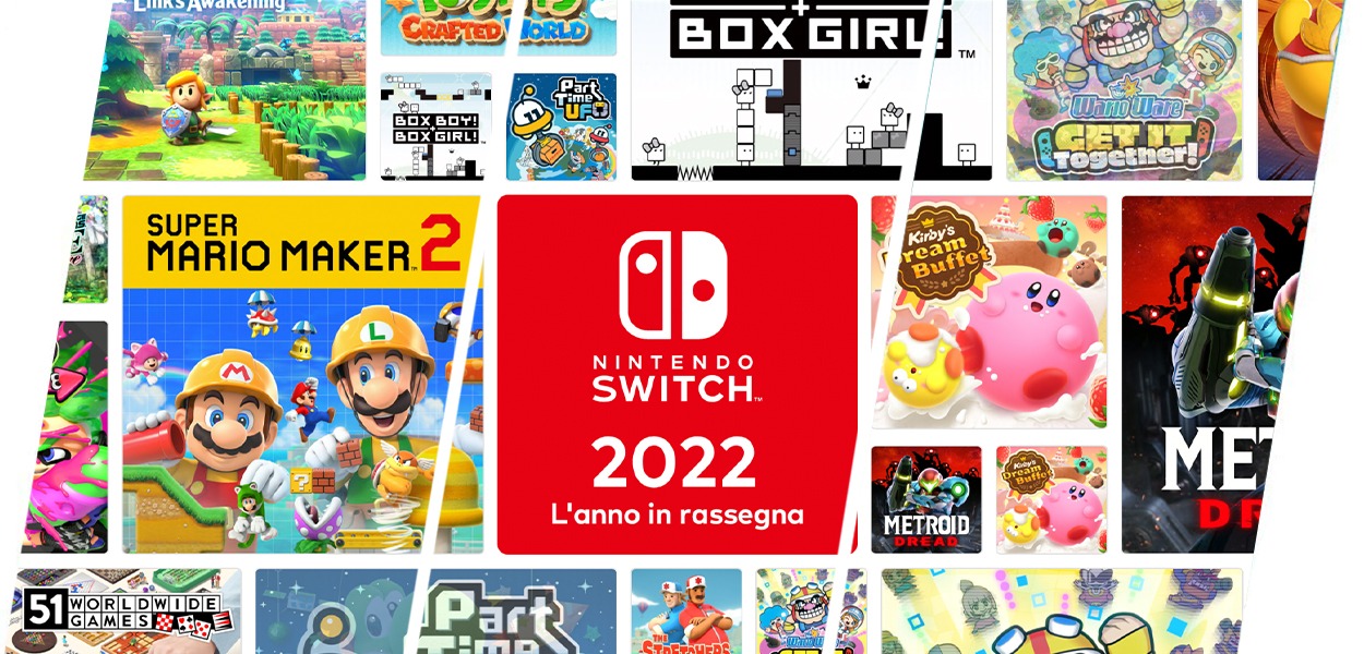 Scopri a cosa hai giocato nel 2022 su Nintendo Switch con la rassegna personale