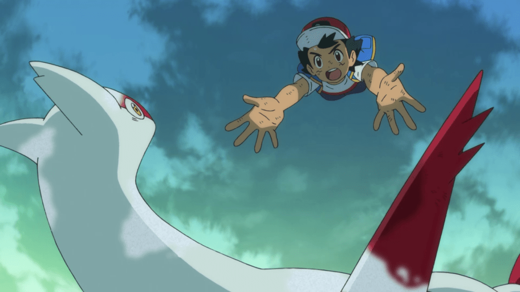 Ash salva Latias nella serie animata Pokémon