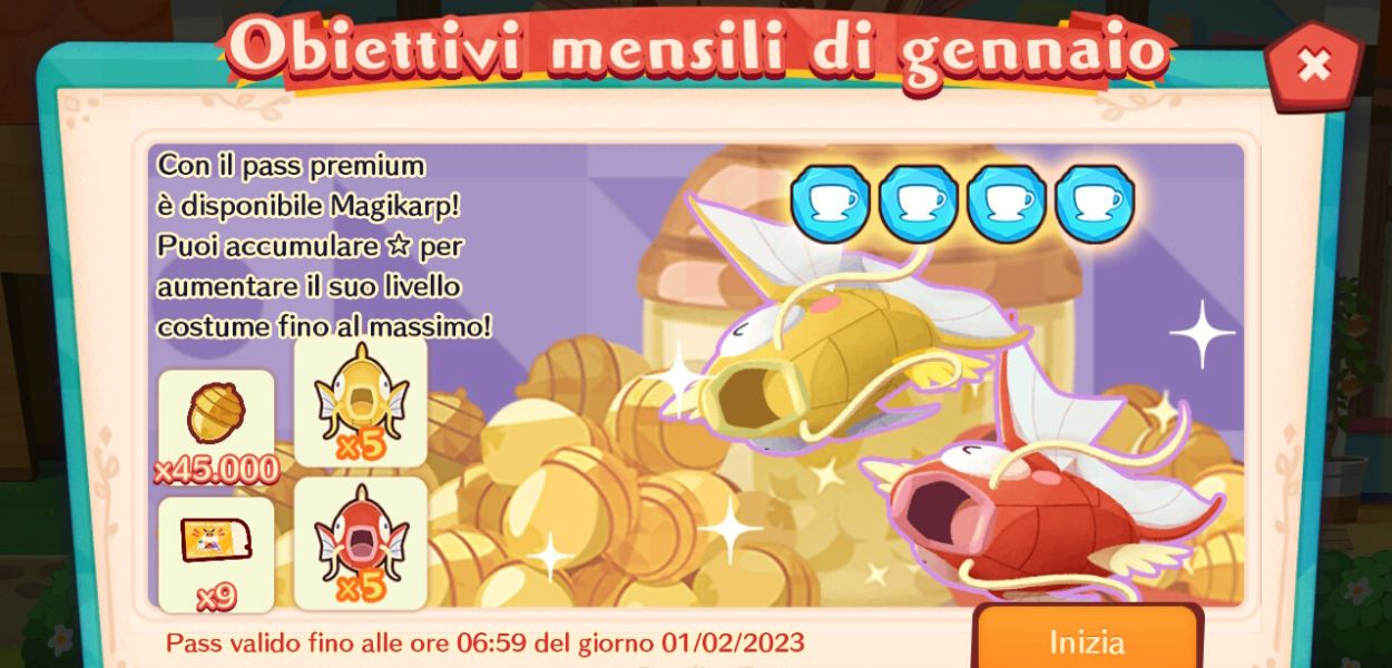 Pokémon Café Remix, annunciato un nuovo pass mensile dedicato a Magikarp