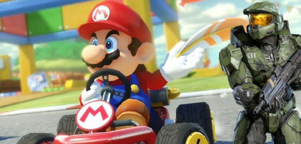 Master Chief, protagonista di Halo, invade la pista di Mario Kart