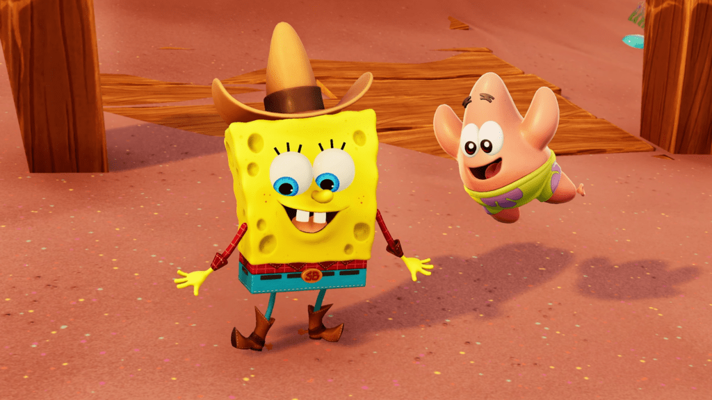 SpongeBob e Patrick in SpongeBob SquarePants The Cosmic Shake