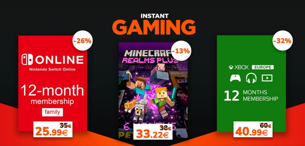 Instant Gaming DLC abbonamenti