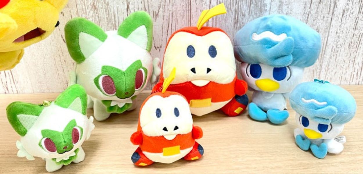 Pokémon Dolls: aperti i preordini per Sprigatito, Fuecoco e Quaxly su Amazon Japan