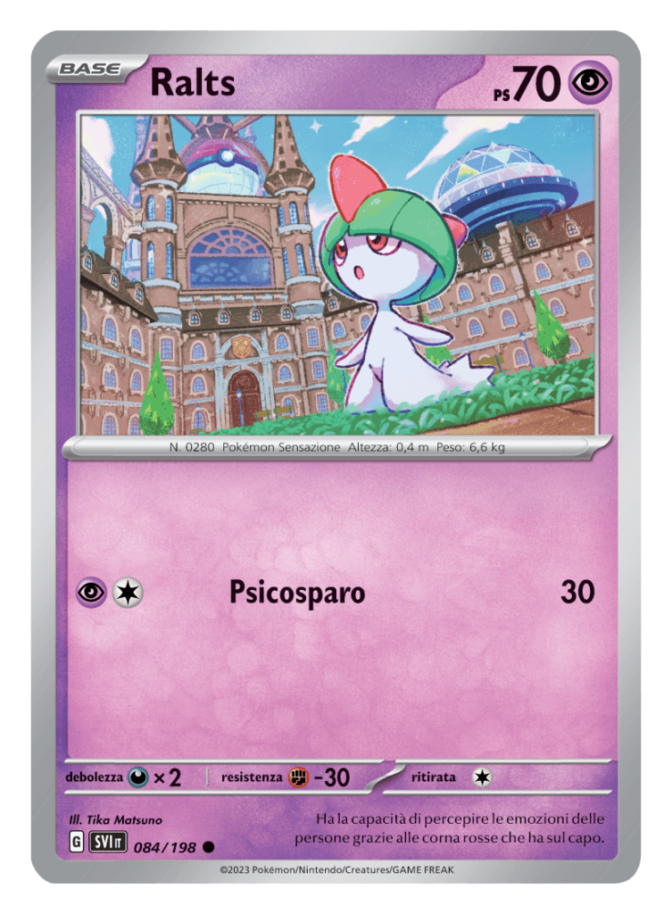 ralts carte pokémon scarlatto violetto