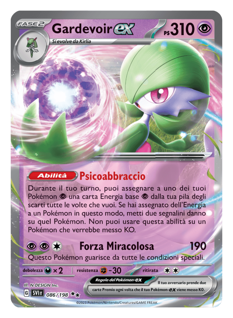 Gardevoir carte scarlatto violetto